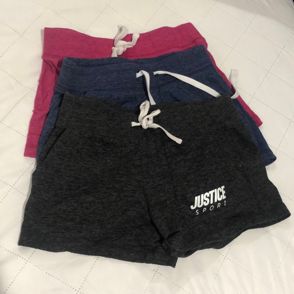 Lot of 3 justice shorts